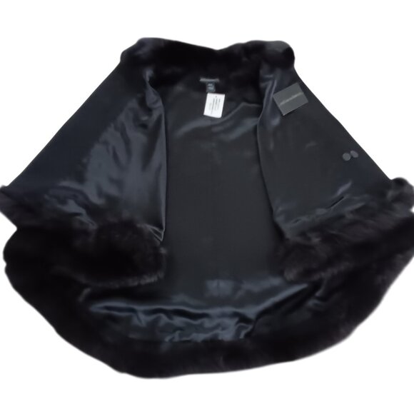 Sofia Cashmere Lined Cape/Coat with Finland Fox Fur NWT - Picture 3 of 8